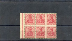 GERMANY, BOOKLET PANE MI MHB1IIB VF NH GUM DISTURBED AT SELVAGE $200