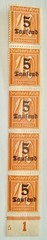German Saufend Over Print Stamps
