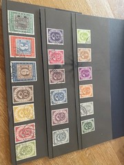 West Germany stamps used posthorn set + Tag der briefmarken 1949 etc cat £267