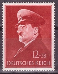Germany Stamp #B190 MNH Adolf Hitler 52nd Birthday Surtax National Culture Fund