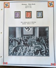 Germany Third Reich Stamp Collection 1931-1940 Historical Events WWII Used
