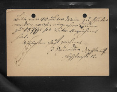 Germany German Empire Postcard Traveled 1887 from Darmstadt to Bingen