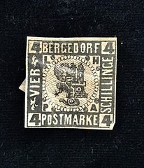 Bergedorf 5ND 1887 Crest, Damaged Back