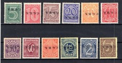 Oberschlesien DIENST 8/20IV Without 18 MNH Postfresh Mint Never Hinged