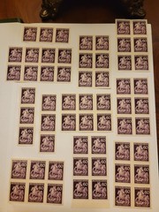 Large collection of 220 MNH stamps of BOHEMIA AND MORAVIA, WWII, 1943 60h day