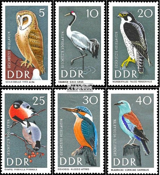 DDR 1272-1277 (complete.issue) unmounted mint / never hinged 1967 Birds