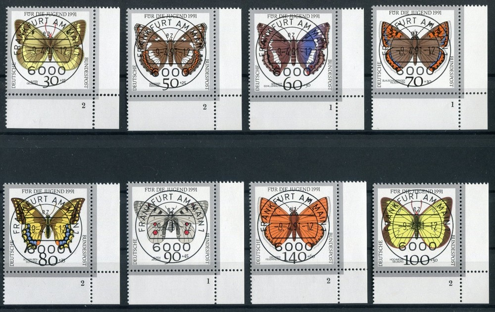 Stamp Set No. 1512-1519 Postmarked Full Cancel Frankfurt LUXUS