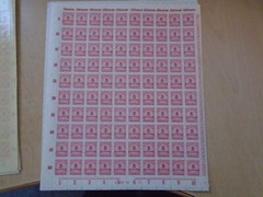 Germany – SG319 5M DM 1923 carmine. 10 x complete sheets of 100 stamps. MNH.