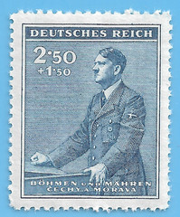 Germany German 1941 B&M Occupation Adolf Hitler 2.50+1.50 Stamp MNH WW2 ERA