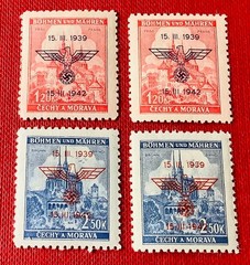 WWII – Third Reich – German occupation of Bohemia and Moravia- 2 x set