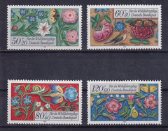 Bundesrepublik MNH ** 1259-62 Scott B636-9 Flowers