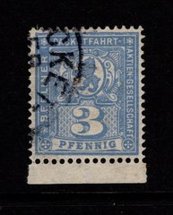 Germany Late 1890s 3p Blue Berlin Private Post Used – S58683