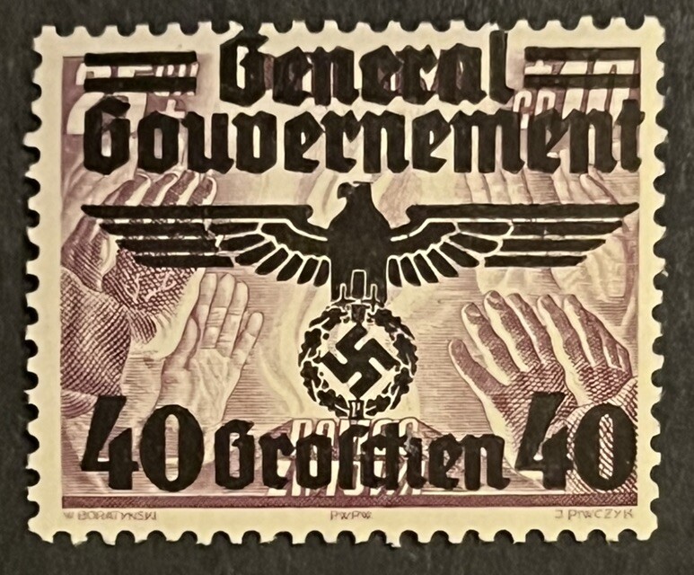 Travelstamps:Germany Stamp Poland – Mint Original Gum MNH OG