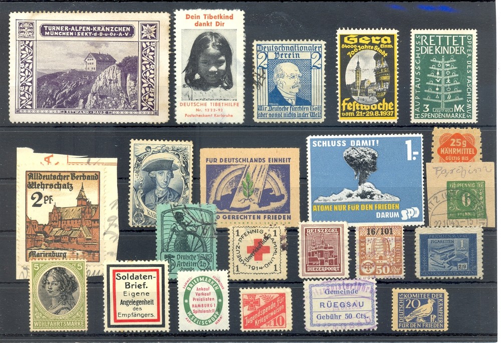 GERMANY 22 ST. INCL. POSTER STAMP/ BACK OF BOOK/REVENUES —*/(*)/0 – F/VF