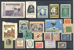 GERMANY 22 ST. INCL. POSTER STAMP/ BACK OF BOOK/REVENUES —*/(*)/0 – F/VF