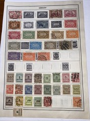 GERMANY ~several (100) German Stamps ~ c.1920’s Full Page 2 Side