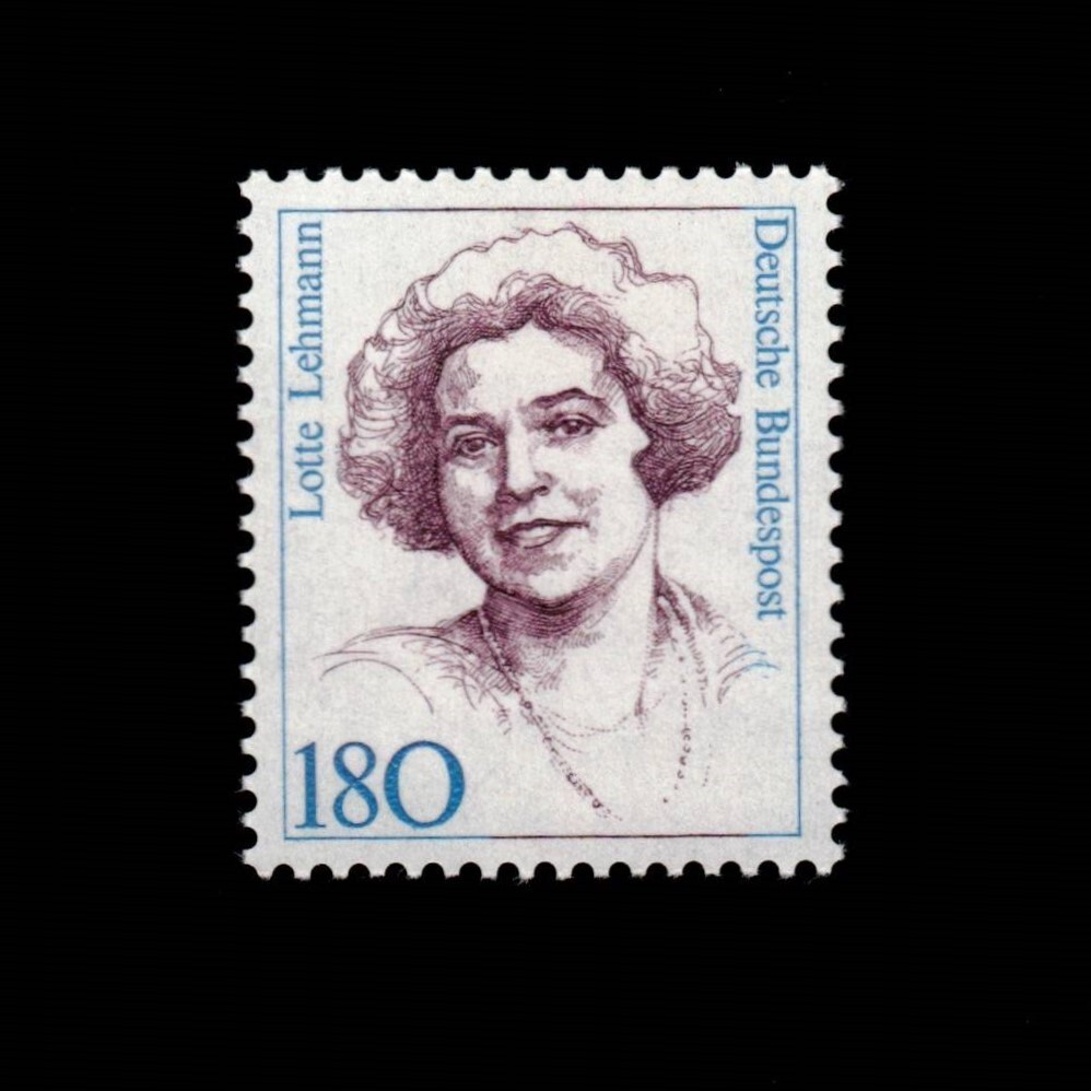 Germany, Scott 1490, Soprano, Lotte Lehmann, 1988-1991, MNH