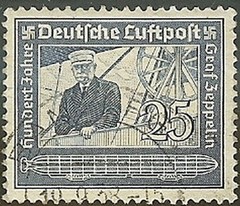 Stamp Selection Germany WWII 3rd Reich Airship Hindenburg Graf Zeppelin Set U