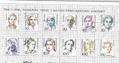 Germany – Famous Women In German History 5-500 Used Nice Cancels 1980s-1990s