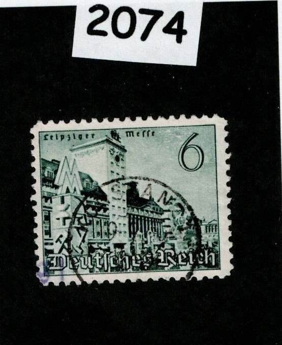 Used stamp Sc #495 1940 Spring fair Leipzig Germany WWII #2074