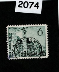Used stamp Sc #495 1940 Spring fair Leipzig Germany WWII #2074