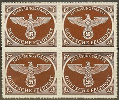 Stamp Germany Feldpost Mi 2 Sc MQ1 Block 1942 WW2 3rd Reich Wehrmacht Army MNH