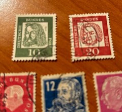 GERMANY, 1950-1960s. 7 – Flora, Friedr. Engels, space program, Heuss Bundespost