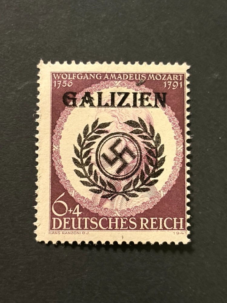 Germany WWII propaganda fantasy ovpt (GALIZIEN) 6+4 Rpf. MNH /s1 #526