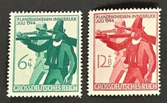 Travelstamps: 1944 Germany Stamps Scott #B278-B279 Soldier & Tirolese Rifleman