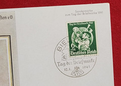 WW2 Nazi Germany Third Reich RDB postcard Tag der Briefmarke Stamp Day 1941