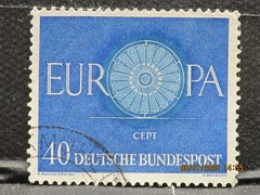 The listing:(1)1960 Deutsche CEPT Europa 40 Pf West German Postage Stamp-LH