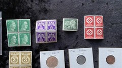 World War II stamps and coins Germany