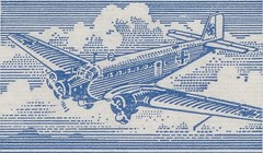 Stamp Germany Feldpost Mi 1 Block 1942 WW2 Reich Wehrmacht War Airplane MNH