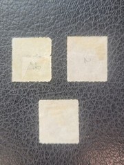 Wurttemburg #47, 49 & 50 Used, 1869 „Numerals,“ Scott Catalog Value $ 21.50