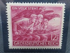 Nazi Germany WW2 Stamp 1945 Volkssturm People’s Army Reichspfennig Rare