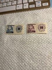 Stamps Bohemia and Moravia, Scott # B3-B4.RED CROSS NURSE.w/LABELS-MNH