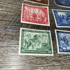 Germany 1947, 1948 Lightly Hinged Set Of 6 OG, Leipziger Messe Trade Fair