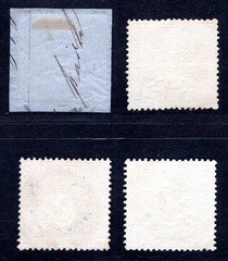 WÜRTTEMBERG 1860 16-19x used THICK PAPER BEAUTIFUL SET (M4161