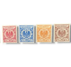 Germany DR 1889 45-50 Stamp SET CROWN EAGLE very lightly hinged
