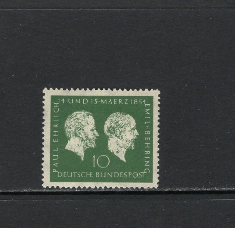 Germany 1954 PAUL EHRLICH AND EMIL VON BEHRING SC 722 MLH