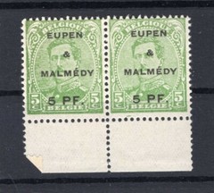 Eupen & Malmedy 1 RANDSTÜCK MNH POSTFRISCH (R4208