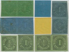 Germany Local Private Post Michel Hamburg A ##12 – 13 12v Th. Lafrenz MLH 1863