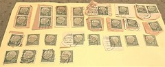 28 GERMANY Vintage STAMP Lot Deutsche Bundespost 10 HEUSS Federal Republic 1954