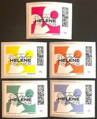 FRG 2026 NEW SPECIAL EDITION HELENE FISCHER STAMPS complete LOT OF 5 ROLL BRANDS