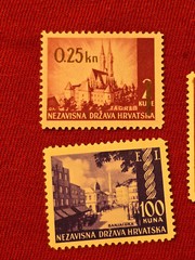 1942 WW2 WWII CROATIAN CROATIA WINTER HELP NAZI GERMAN Third Reich stamp lot MNH