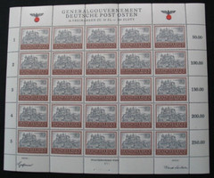 General Government, Adolf Hitler Occupation KLB ex 113-116 Plate Error – READ