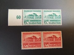 Germany Scott B121-B122 Line Pairs, MINT-LH 1938