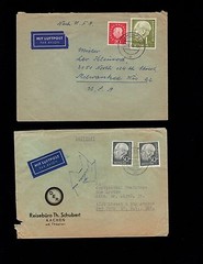 Germany Heuss Mini SEVEN COVERS Collection 1957 – 1960 Many Rate Combos 4q