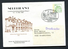 Germany – BRD : Special Event cover from 1983 – Schiffweiler 3 – fancy cancel