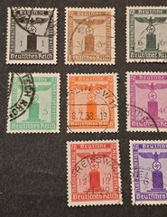 WWII German Third Reich NSDAP Party Official Swastika Eagle Stamp Set x 10
